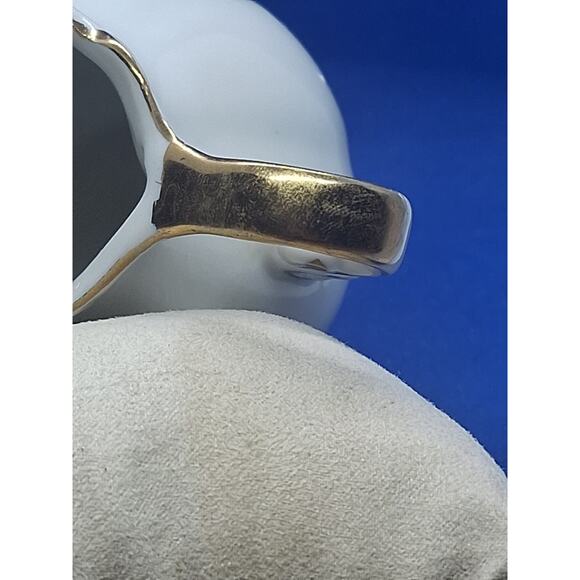 Vintage Christmas Tree Creamer Pitcher Gold Trim Hand Painted Japan - Picture 8 of 10